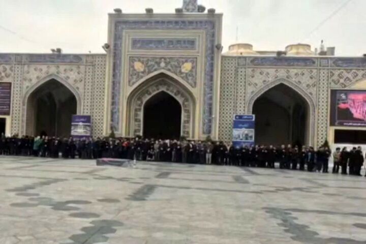 مراسم تشییع پیکر همسر و فرزند سقاب اصفهانی برگزار شد