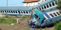  یک قطار در قزوین واژگون شد
