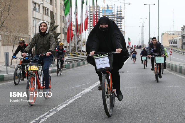 همایش بزرگ دوچرخه‌سواری در تهران