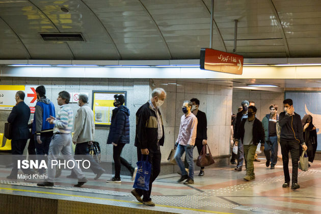 تصاویر مترو تهران پس از نوروز