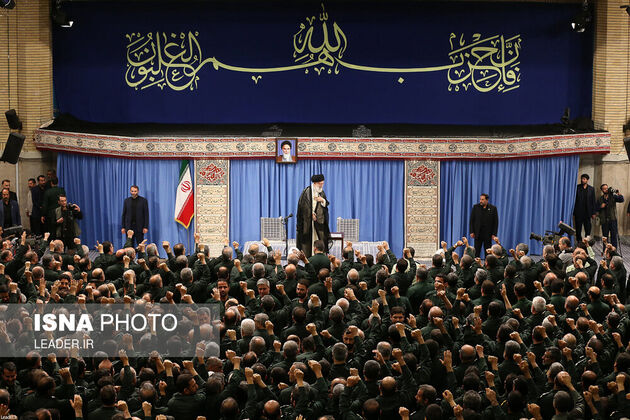دیدار فرماندهان سپاه پاسداران با مقام معظم رهبری