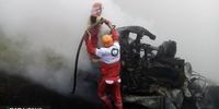 سقوط مرگبار تانکر سوخت در گردنه حیران+عکس‌ها