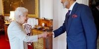 دیدار بدون ماسک ملکه انگلیس با سلطان عمان+عکس