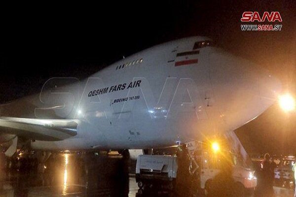 هواپیمای کمک‌های ایران به سوریه رسید 