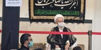 عزاداری آیت‌الله مکارم در روز عاشورا + عکس