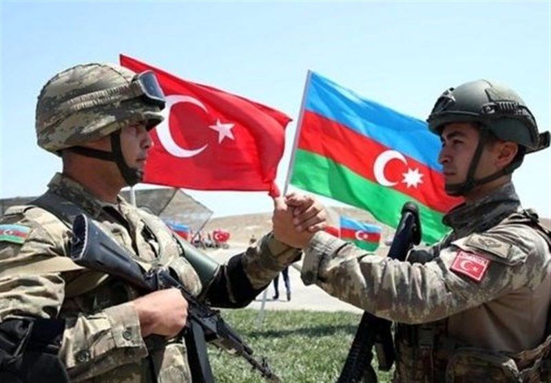 رزمایش ترکیه و آذربایجان در مرز ایران