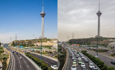 تهران در مرز آلودگی هوا+ جزئیات