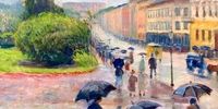  نقاشی های حیرت انگیزی که در آنها باران می بارد
