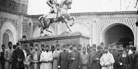 این پادشاه، اولین مجسمه را در تهران نصب کرد+عکس
