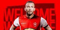 حجاب همسر مهاجم جدید پرسپولیس در راه ایران+عکس