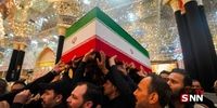 تصاویری از خودروی حامل پیکر رهبر شهید در نجف + فیلم