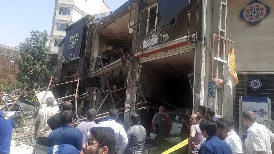 انفجار وحشتناک یک مغازه در قیطریه تهران 
