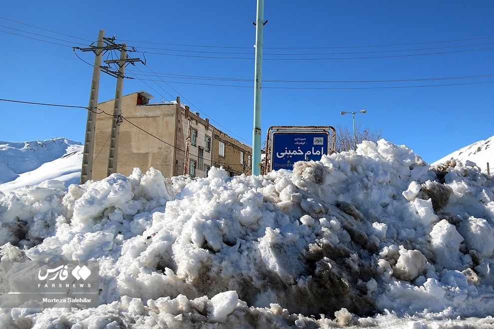 این شهر در ایران زیر برف مدفون شد!+تصاویر