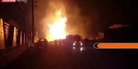 انفجار عظیم در خط لوله گاز تهران+فیلم
