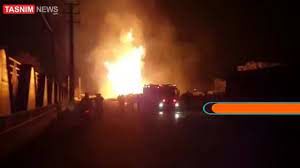 انفجار عظیم در خط لوله گاز تهران+فیلم
