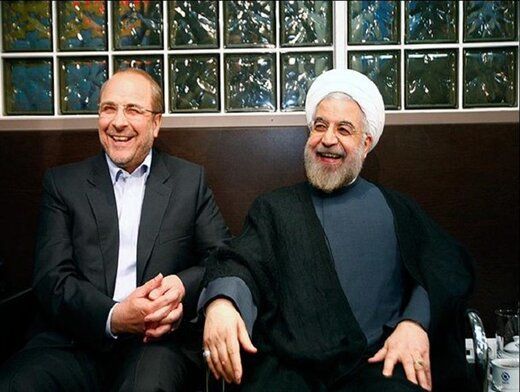 تصاویری از قالیباف در کنار وزیر حسن روحانی