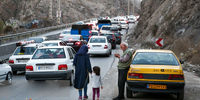 ترافیک سنگین در جاده قزوین- کرج