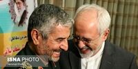 برخورد بسیار صمیمانه وزیر امور خارجه و فرمانده کل سپاه پاسداران + عکس