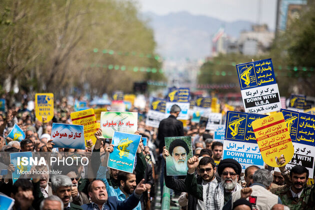 تصاویر تظاهرات بعد از نمازجمعه تهران در حمایت از سپاه