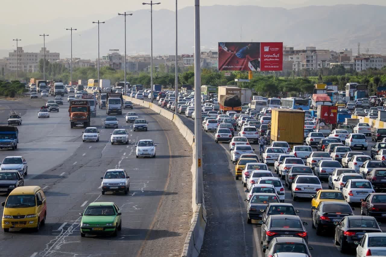 ترافیک سنگین در آزادراههای استان البرز