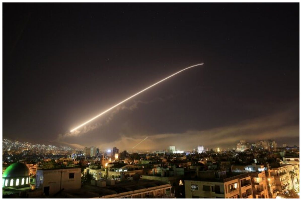 فوری/سوریه مورد حمله قرار گرفت/مقابله پدافند هوایی با اهداف متخاصم+فیلم