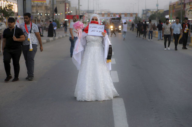 تصاویر منتخب اعتراضات عراق