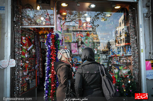 بازار «کریسمس» در تهران به روایت تصویر