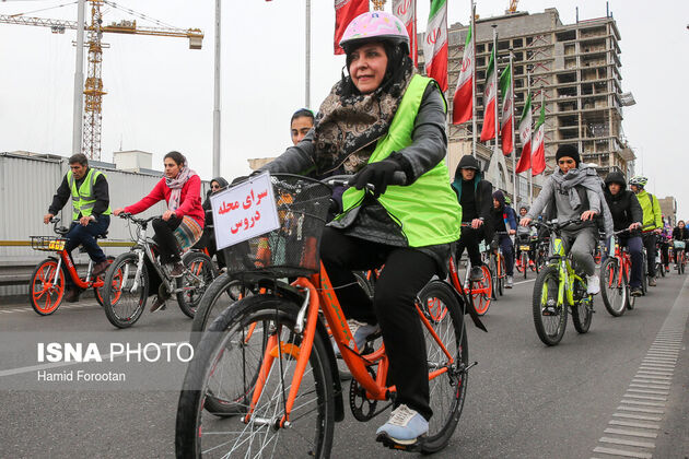 همایش بزرگ دوچرخه‌سواری در تهران