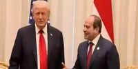 اقدام جنجالی ترامپ علیه رئیس‌جمهور مصر در مقابل دوربین‌ها + فیلم
