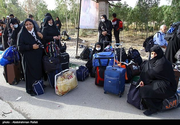 خروج زائران اربعین حسینی از مرز مهران