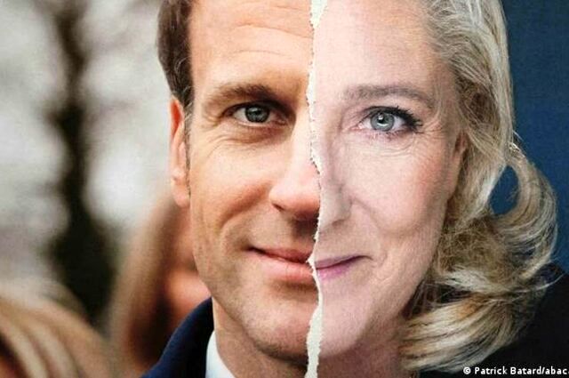 رقابت ماکرون و لوپن در دور دوم انتخابات فرانسه