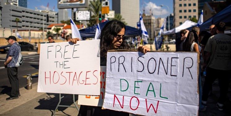 تجمع اعتراضی در اسرائیل برای آزادی فوری اسرا در غزه