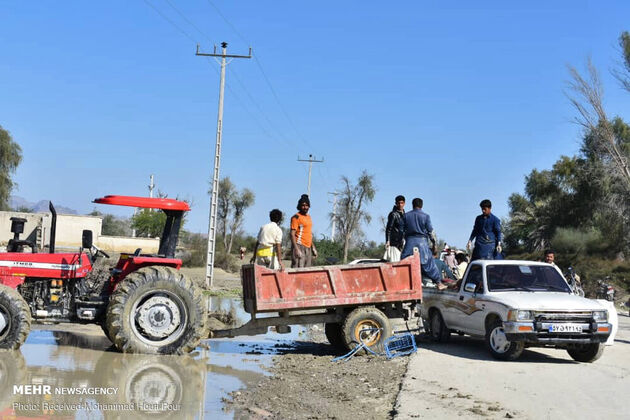 تصاویر روستای سیل‌زده زرآباد پس از فروکش سیلاب