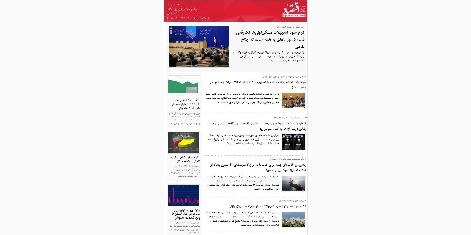موثرترین اتفاق‌های اقتصادی دوشنبه 8 شهریور ماه