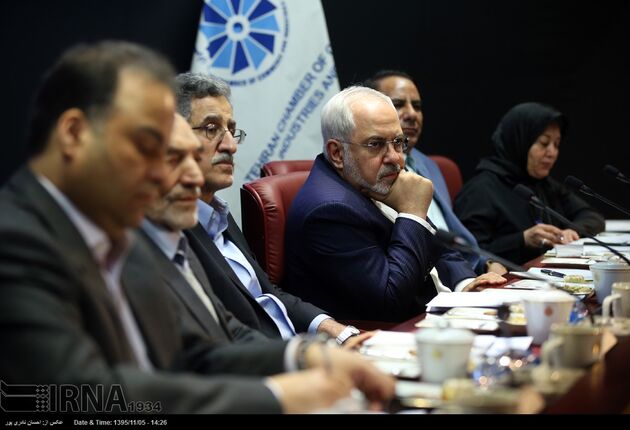 حضور وزیر امورخارجه در اتاق بازرگانی تهران