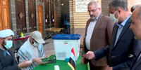 وزیر راه و شهرسازی در سوریه رای خود را به صندوق انداخت