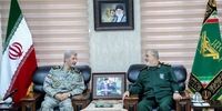 اولین فیلم از دیدار فرماندهان کل سپاه و ارتش