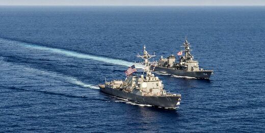 رزمایش مشترک آمریکا و یونان در خلیج فارس