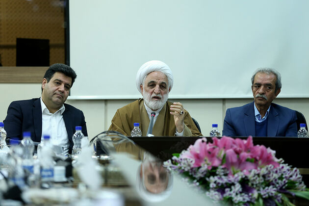 حضور معاون اول قوه قضاییه در اتاق بازرگانی ایران