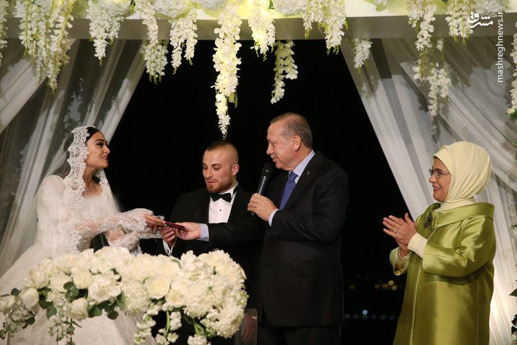حضور رجب طیب اردوغان و همسرش در جشن عروسی یک فوتبالیست + عکس