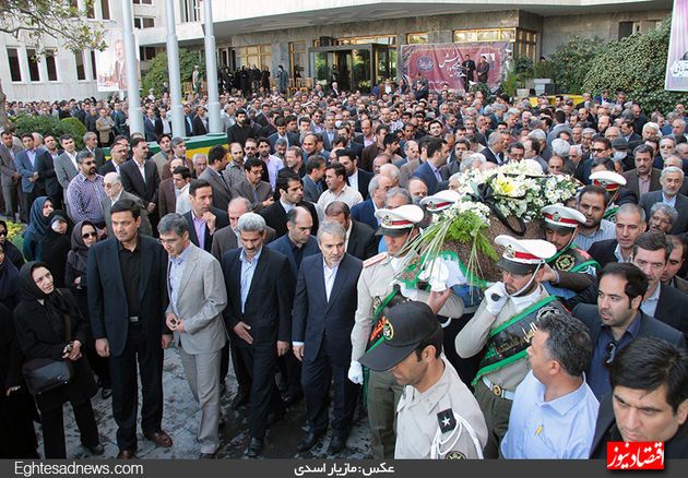 گزارش تصویری مراسم تشییع پیکر بیژن رحیمی دانش