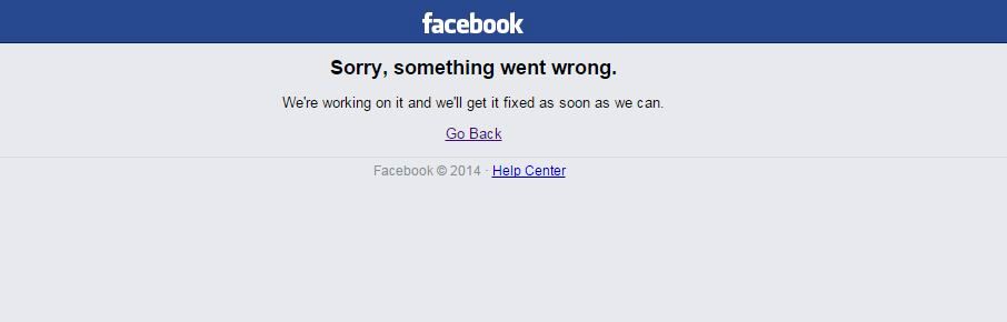 فیس‌بوک با مشکل مواجه شد
