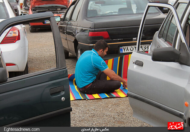 گشت تصویری در یک بازار مکاره خودرو