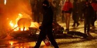 معترضان باخت تیم بلژیک، خیابان ها را به آتش کشیدند