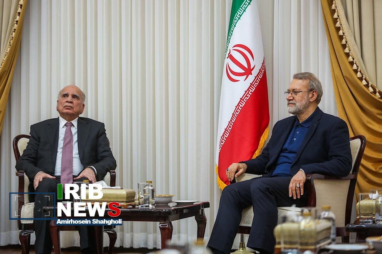 تصاویر خاص از دیدار علی لاریجانی و وزیر خارجه عراق + عکس