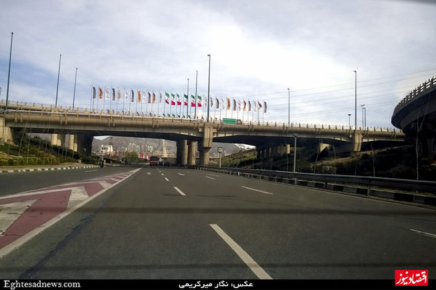 چند نما از تهران خلوت + گزارش تصویری / وقتی پایتخت آرام است