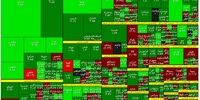 بورس گاوی ماند / صعود سهم‌های پالایشی‌ و بانکی‌ +نقشه بازار سهام 