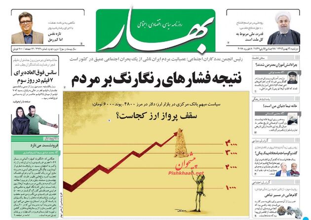 صفحه اول روزنامه های دوشنبه 16 بهمن