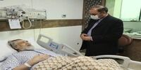 حال ناخوش نادر طالب زاده در بیمارستان