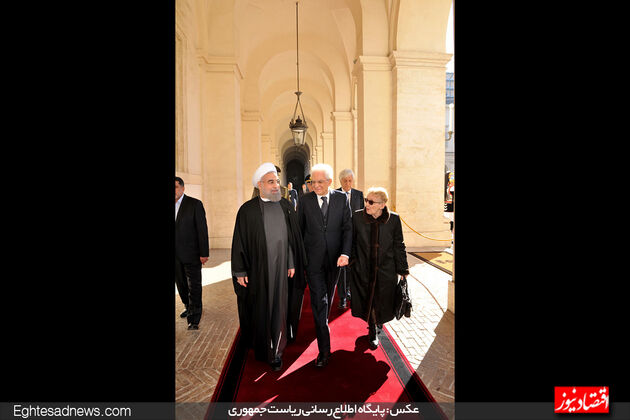روحانی در رم به روایت یک گزارش تصویری